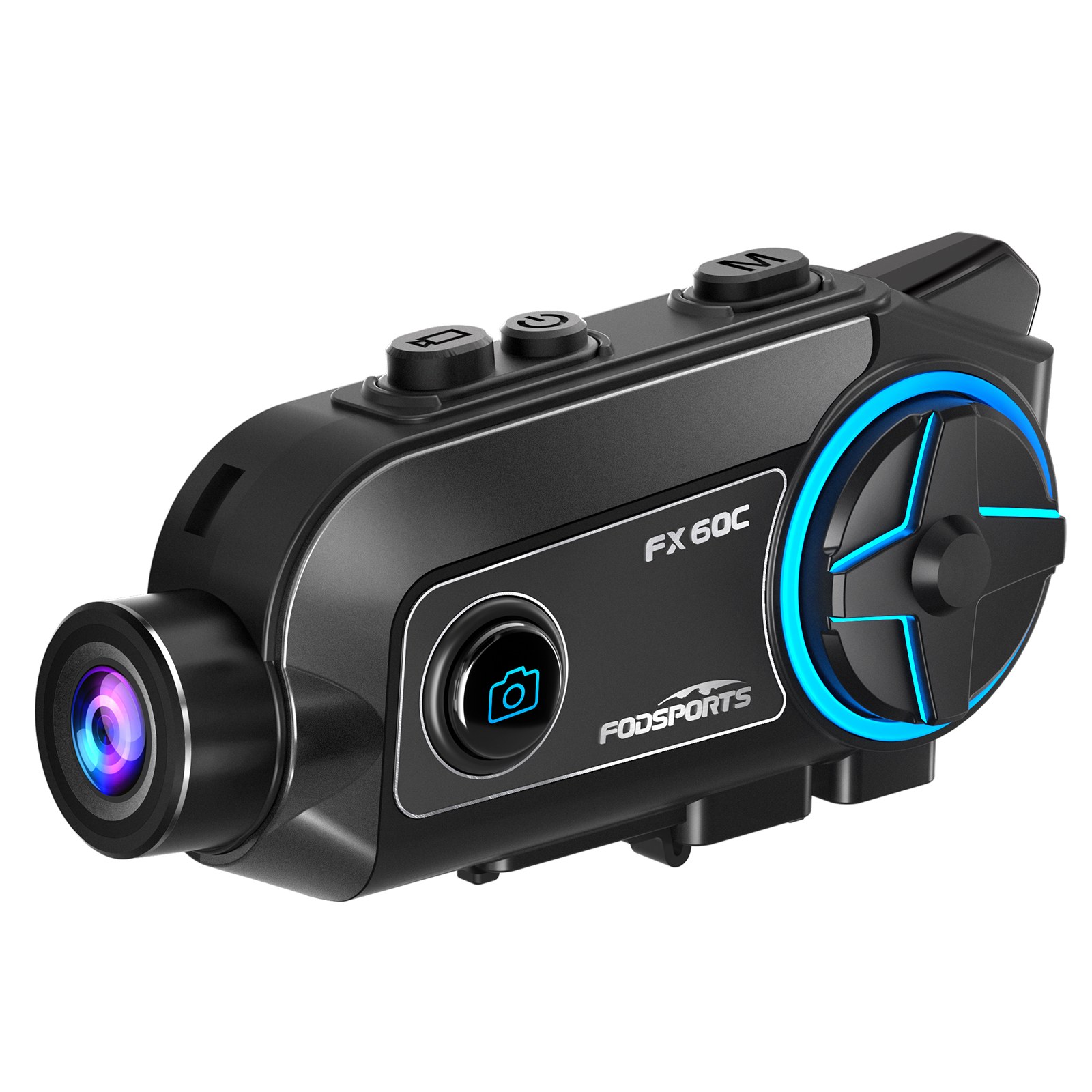 Fodsports FX60C Bluetooth Helmet Intercom Headset,Motorcycle 4K Video Recorder.
