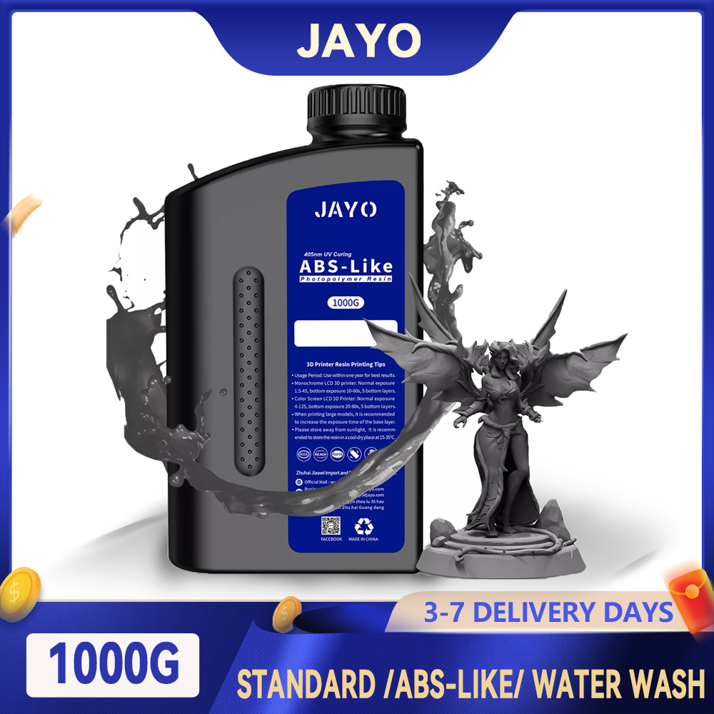 JAYO – résine d'imprimante 3D Standard/simile ABS/lavage à l'eau, 395 à 405nm, durcissement UV, impression 3D, résine photopolymère liquide
