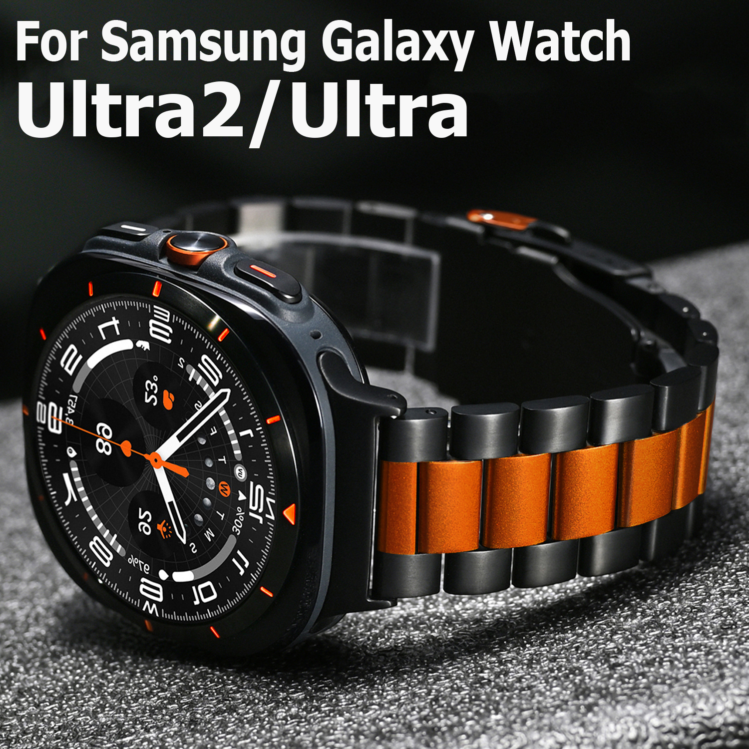 Металлический ремешок для Samsung Galaxy Watch Ultra2 2026 2025, роскошный мужской браслет из нержавеющей стали для Samsung Galaxy Ultra 47 мм