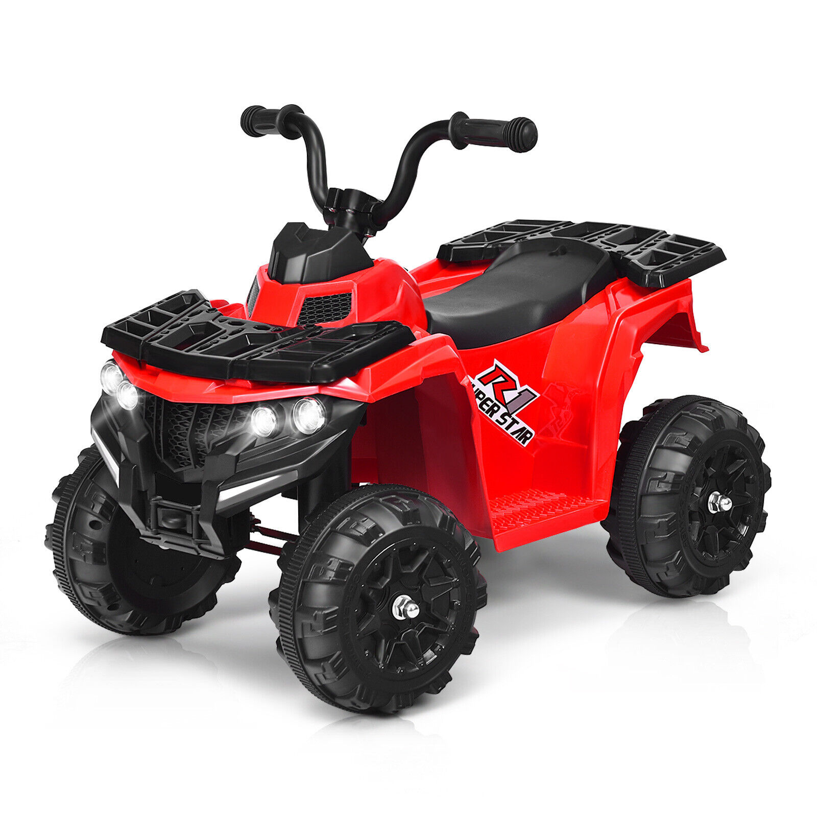 Dortala Kids All Terrain Elektrische Quad Bike Kinderen 6V Batterij Rijden Op Motor Quad