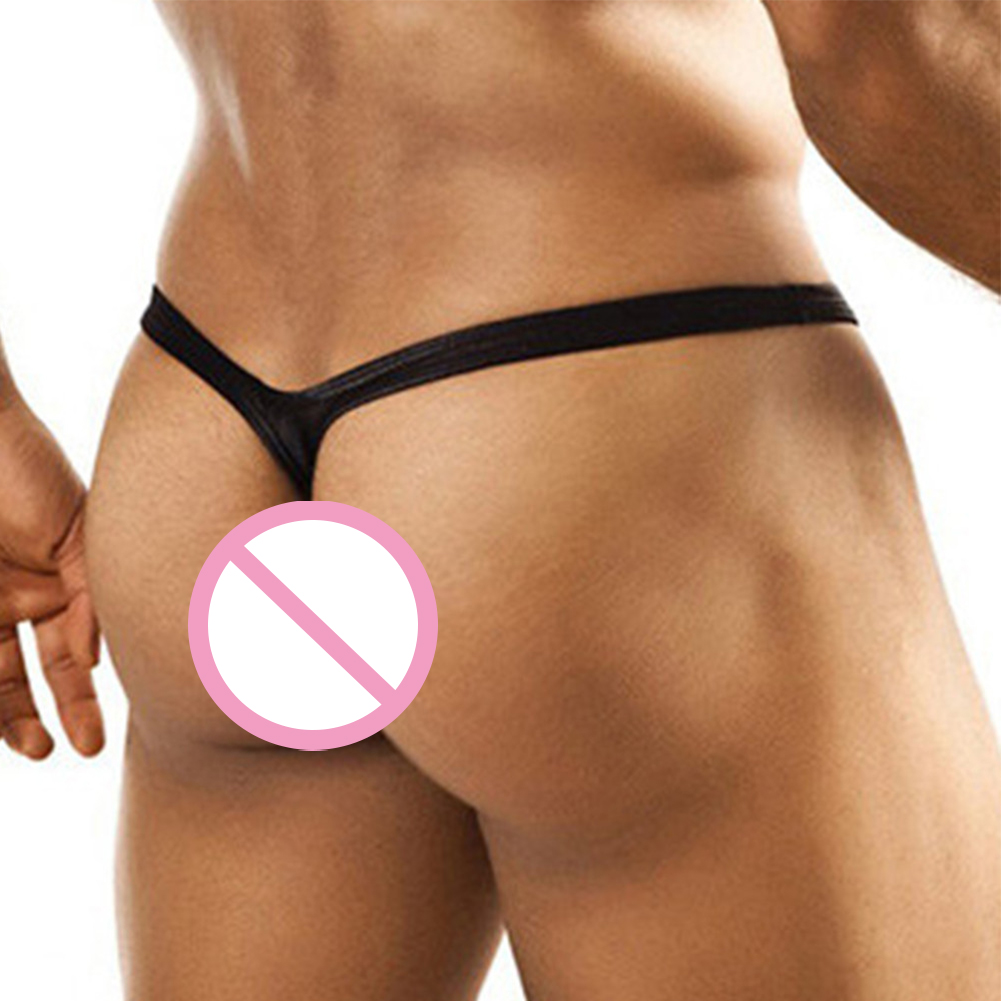 Bolsa de ropa interior para hombre, Bikini transpirable para pene, Gay, Sexy, convexo en U, lencería sólida de cintura baja, Tanga, calzoncillos, ropa interior