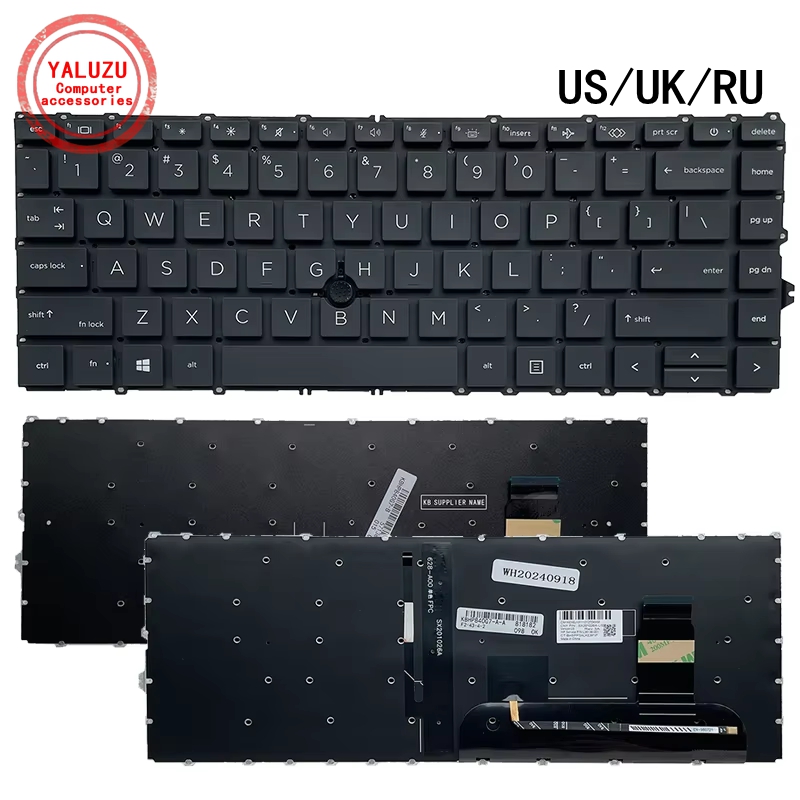 Teclado para ordenador portátil US/UK/RU/AR para HP Elitebook 740 G7 740 G8 840 G7 840 G8 745 845 G7 G8 ZBOOK 14 G7/G8 ZBOOK Firefly 14 G7/G8