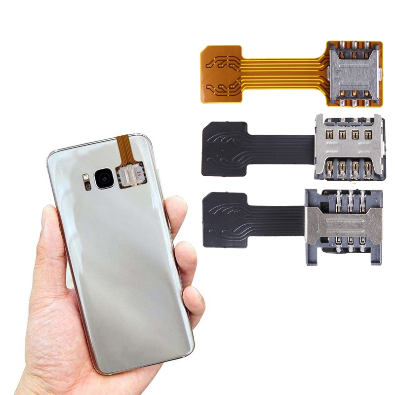 Hybrid คู่ Dual SIM การ์ด Micro SD Adapter สำหรับโทรศัพท์ Android Extender Nano ไมค์
