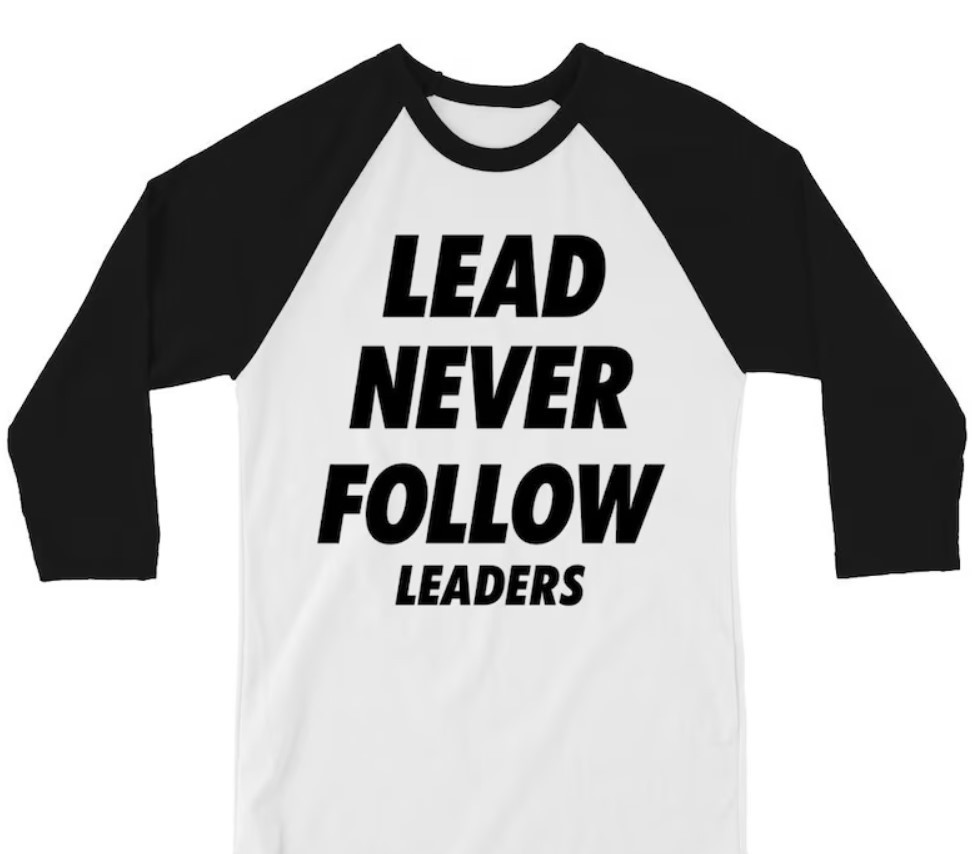 Nova Camiseta Casual Unissex 3D Impressa 2026 Lead Never Follow Leaders, Estilo Harajuku, Gola Redonda, Manga Longa