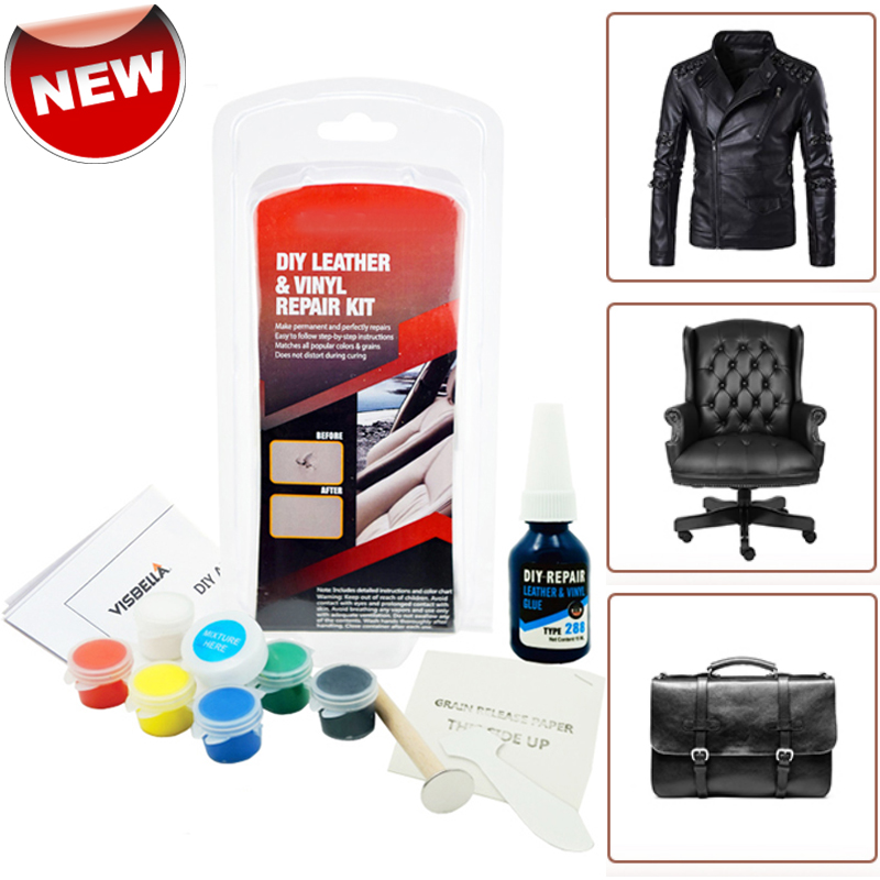 Kit di riparazione del vinile in pelle liquida Restauratore Mobili Seggiolini auto Divano Giacca Borsa Cintura Scarpe Detergente Riparazione della pelle Crema di ristrutturazione