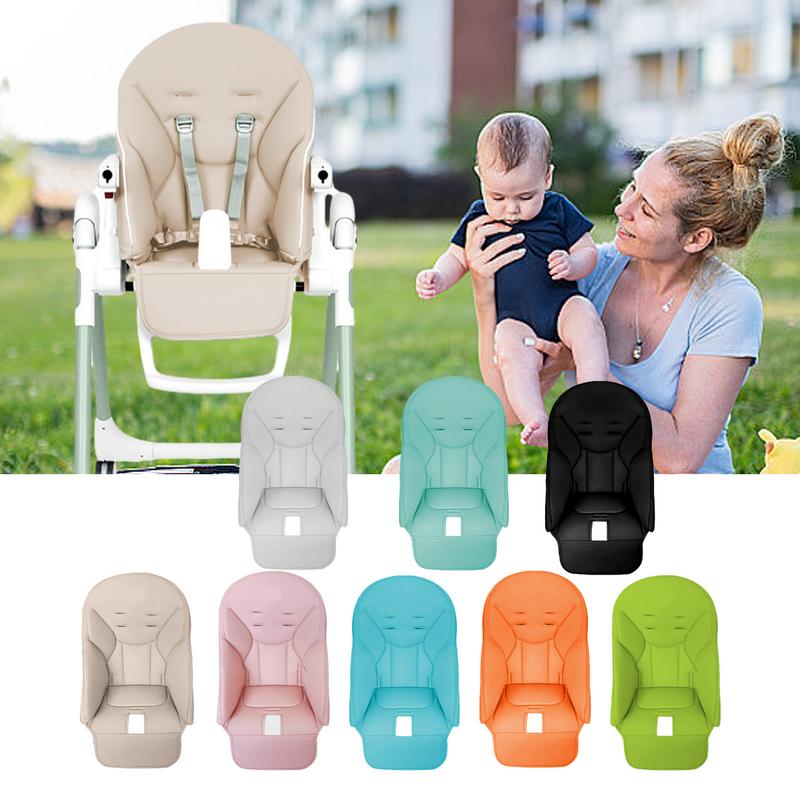 Poduszka do siedzenia dla Peg perego Siesta Zero 3 PU Skórzany pokrowiec na krzesło do jadalni Miękki pokrowiec na siedzisko dla dziecka z wyściółką Poduszka na wysokie krzesełko