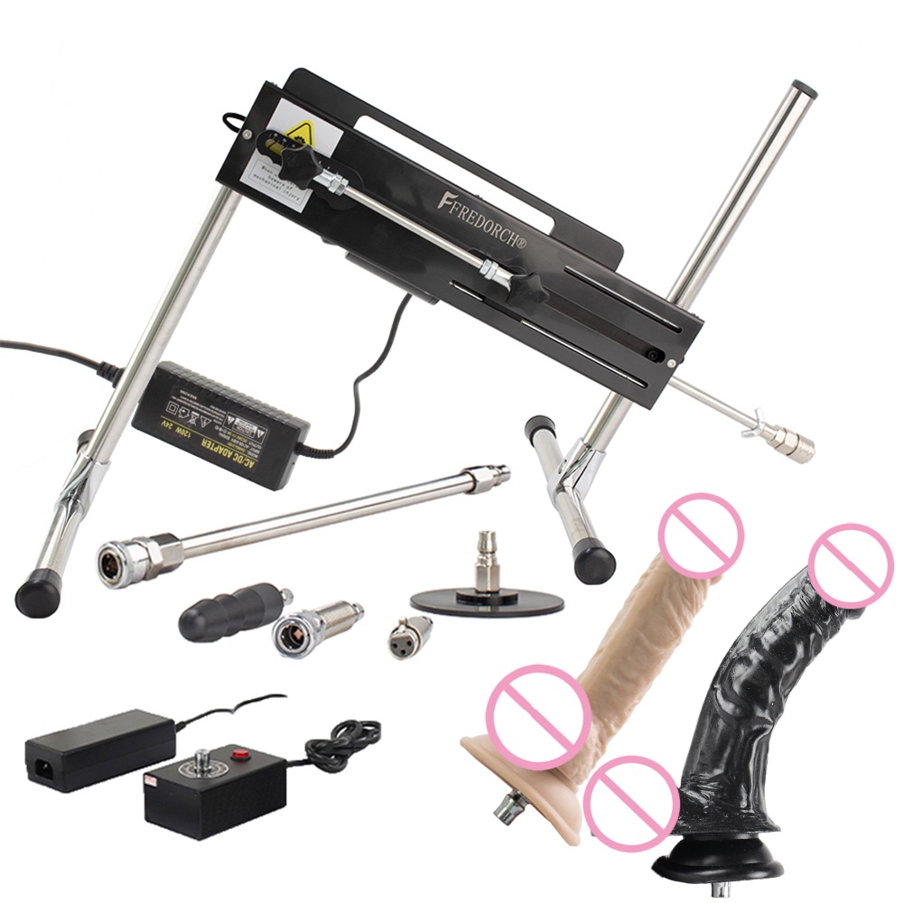 FREDORCH nouvelle Machine sexuelle à double contrôle 120 W/80 W pour Couple SM avec gode Machine de Masturbation à forte puissance Angle de vitesse réglable