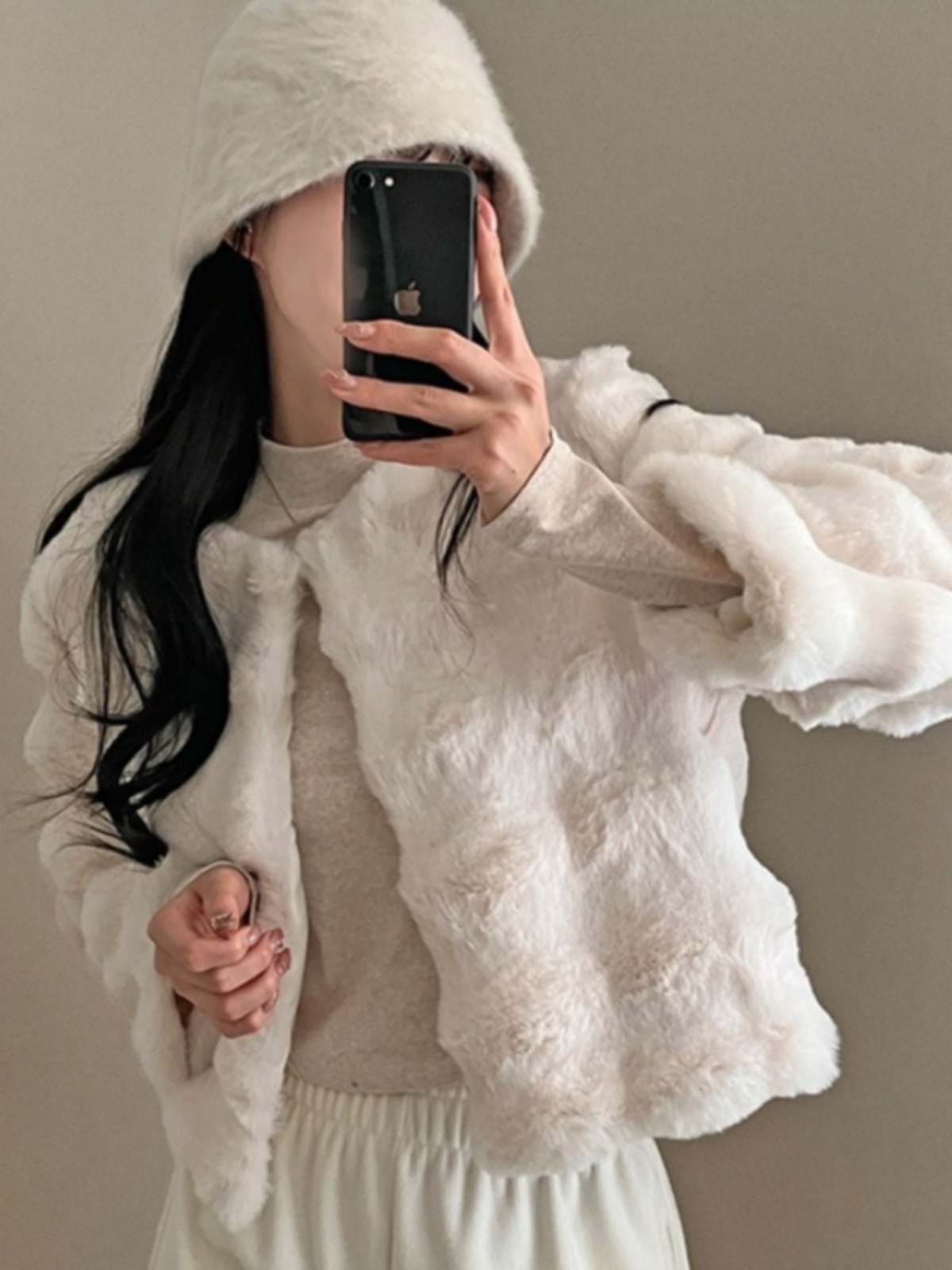 Winter ort Fur Coat Women's Korean Sle Warm Plu Artificial Mink Skin Top High-End Sensation Ladylike Air