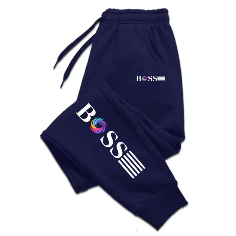 2025 Nieuwe Heren Slow Running Sportbroek voor Dagelijks Vrije tijd Baas Letter Patroon Gedrukt Fitness Heren Sportbroek Joggers
