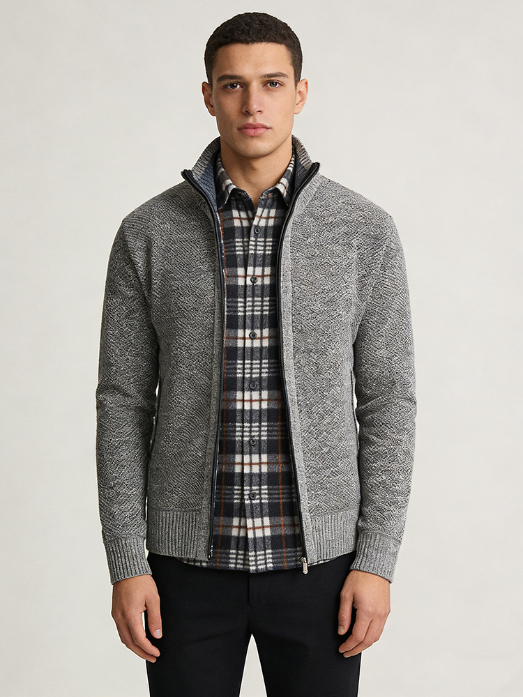 Nova chegada camisola de malha masculina primavera outono casual velo cardigan suéteres casacos cor sólida plus size 3xl 5 cores