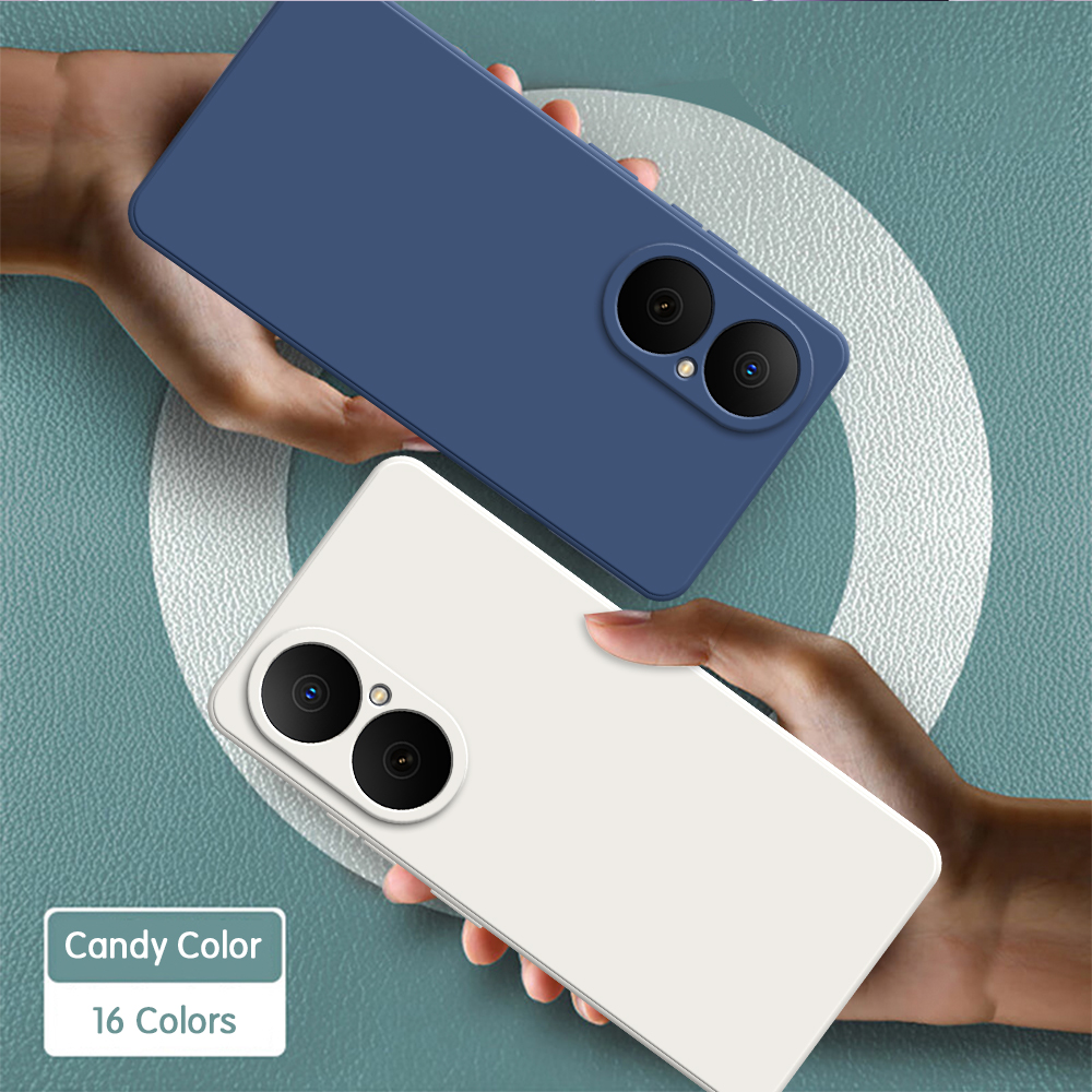 Custodia morbida originale per Huawei Nova Y73 Enjoy 80 5G Classic Square Silicone Protezione fotocamera di alta qualità Cover posteriore Funda