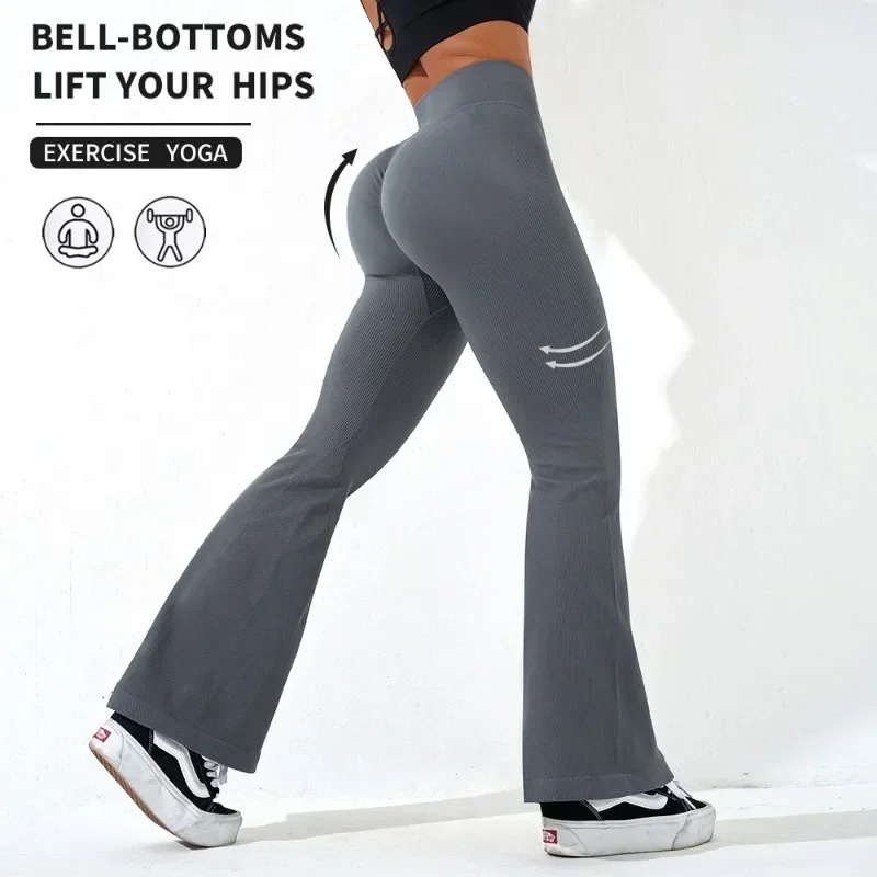 Sexy Schlank Ausgestelltes Hosen Kreuz Taille Legging Frauen Nahtlose Gym Laufen Radfahren Stricken Yoga Stretch Butt Lift Hohe Taille Hosen