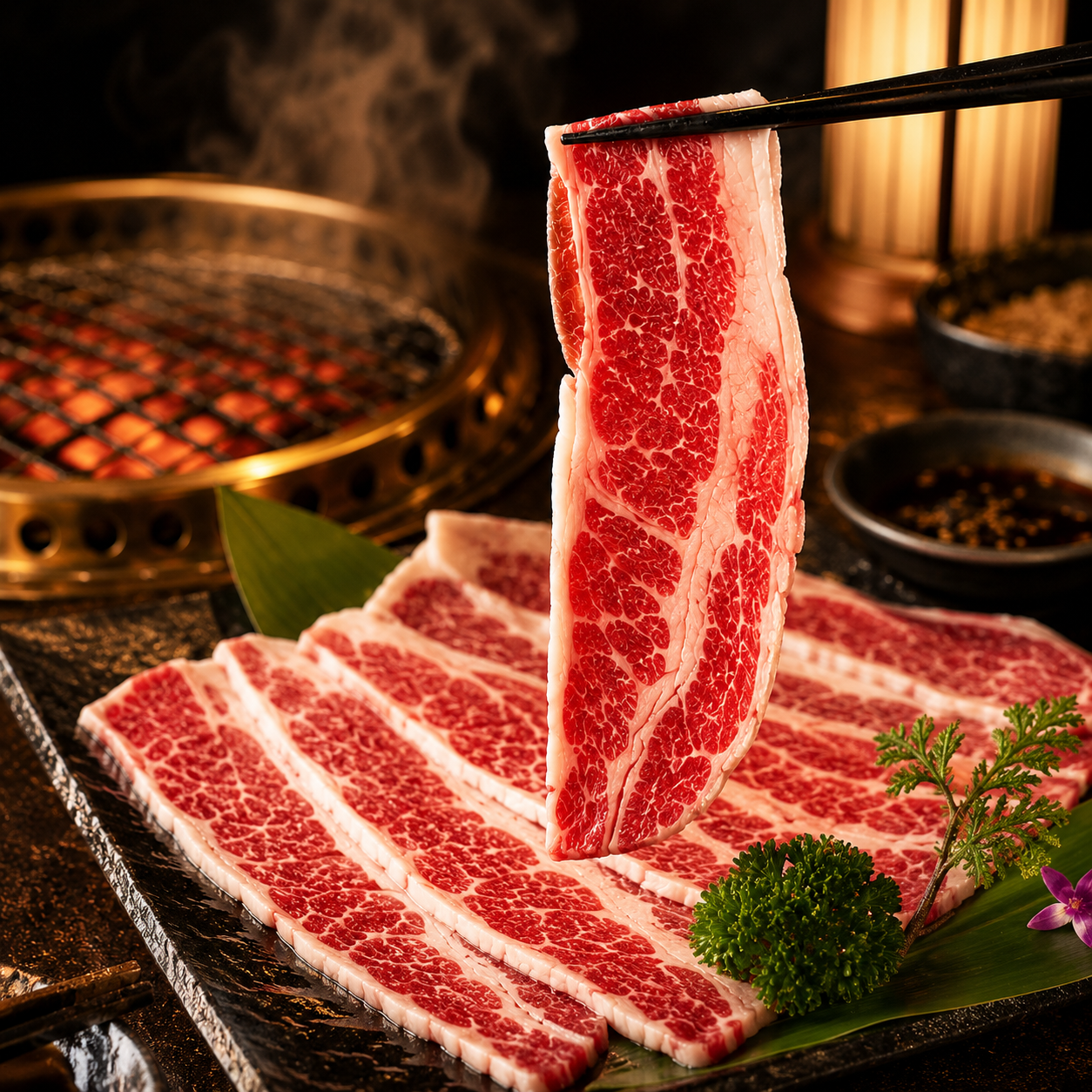 바라던  고소한 2mm  블랙앵거스 우삼겹 구이 500g x 3팩 1.5Kg