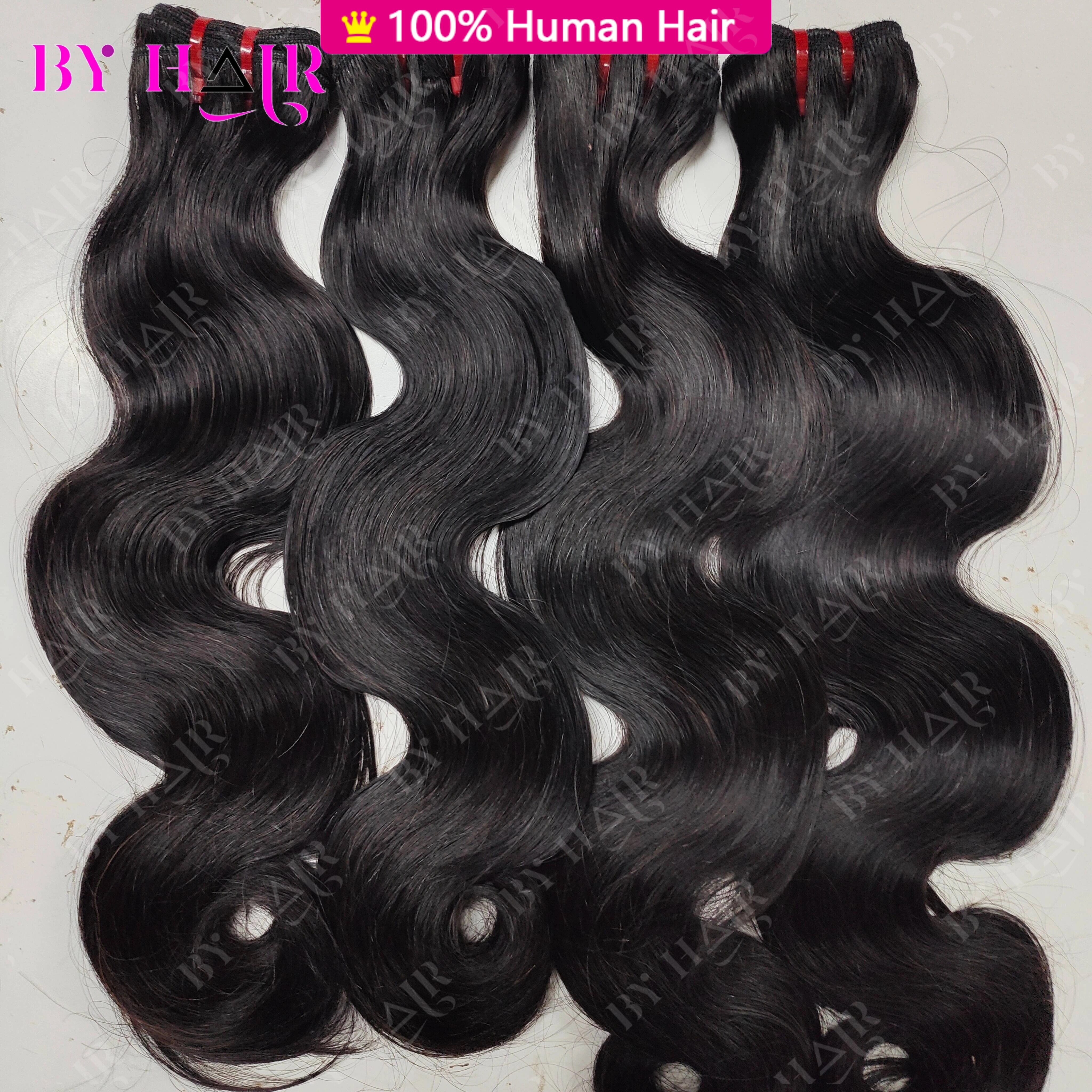 15a Super Dubbel Getrokken Maagdelijke Body Wave Bundels Rauw Menselijk Haar Bundels Vietnamees Haar Dik Menselijk Onbewerkte Hair Extensions