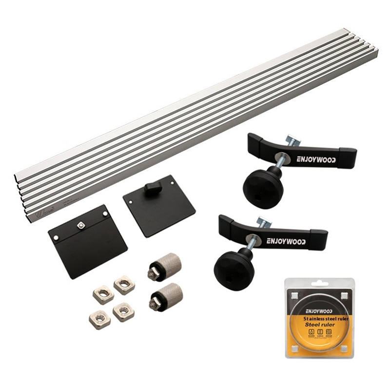ENJOYWOOD 915x127x25,5mm System ogrodzenia ze stopu aluminium z zaciskami szybkiego zwalniania Narzędzie do obróbki drewna do piły stołowej Piła tarczowa