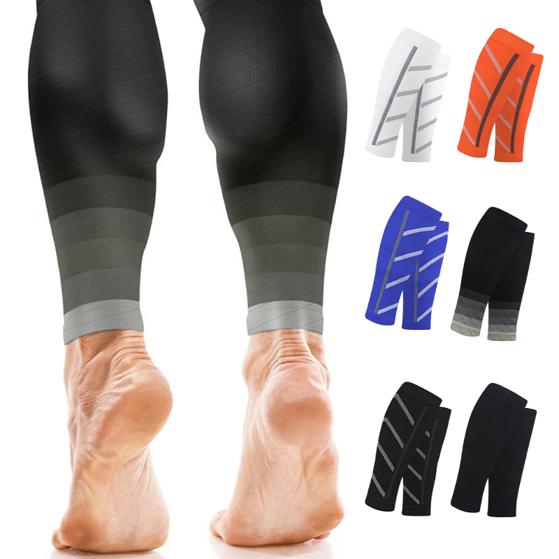 Manchons de compression pour mollets, chaussettes de sport, bas de compression longs, manchons de soutien pour les jambes, adaptés au marathon