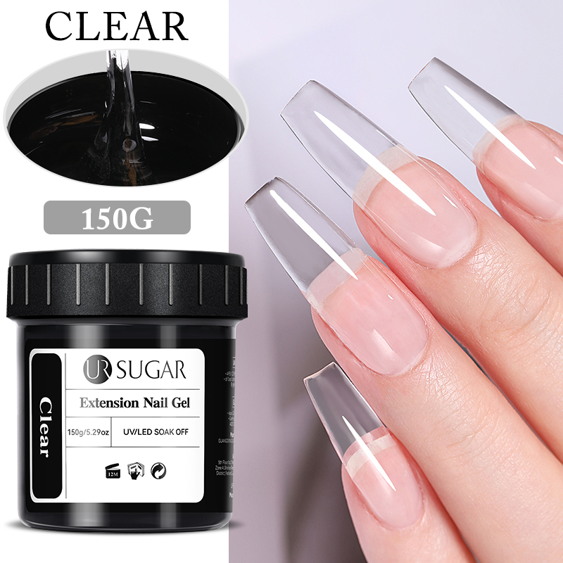 UR SUGAR 150g Przezroczysty żel do przedłużania paznokci Jelly White Light Pink Acrylic French Nail Art UV LED Gel Semi Permanent Manicure