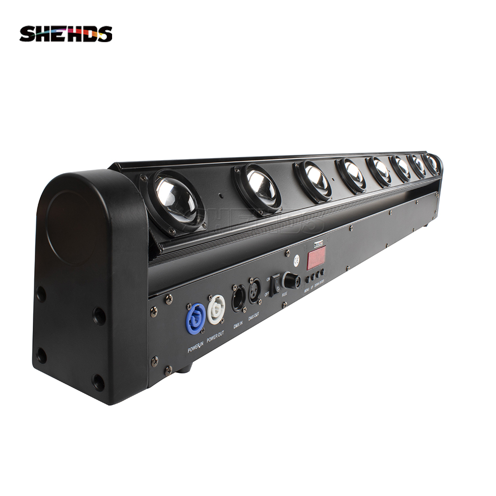SHEHDS LED Strahl 8x12W RGBW Moving Head Beleuchtung Professionelle Ausrüstung für Hochzeit DJ Party Show
