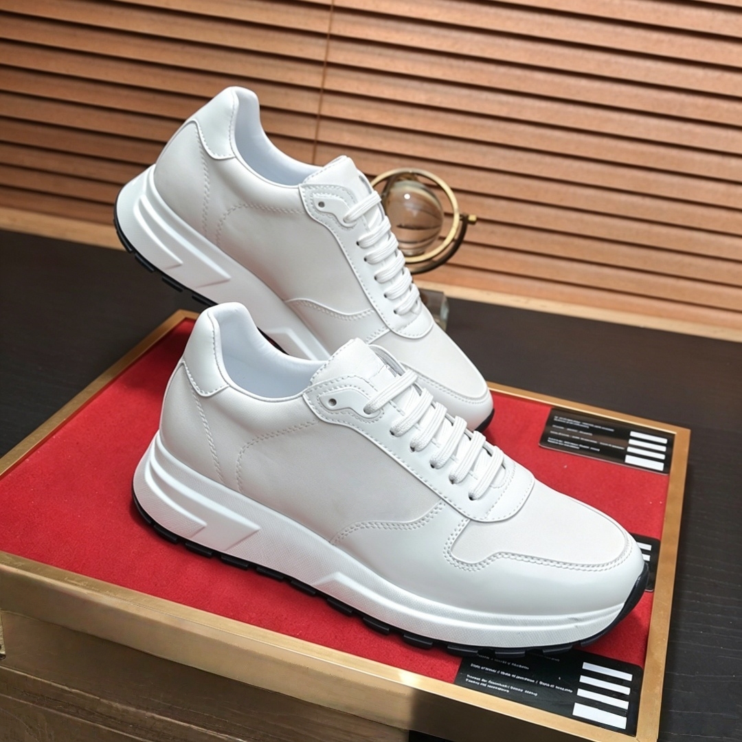 Sneakers Casual Artigianali di Lusso da Uomo, Scarpe Traspiranti in Pelle Bovina con Fodera in Pelle di Pecora, Calzature Sportive, Regali per le Feste
