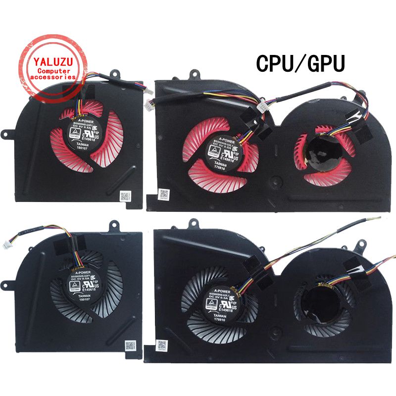 Neuer Laptop-CPU-GPU-Lüfter für MSI GS63VR GS63 GS73 GS73VR GS62 MS-16K2 MS-16K3 MS-16K4 MS-16K5 MS-17B1 MS-17B2