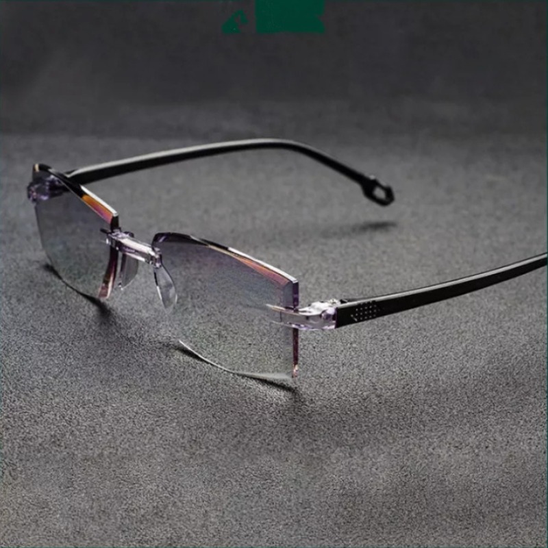 Lunettes de lecture bifocales sans monture pour hommes et femmes, loupes à distance et à proximité, jusqu'à + 4.0