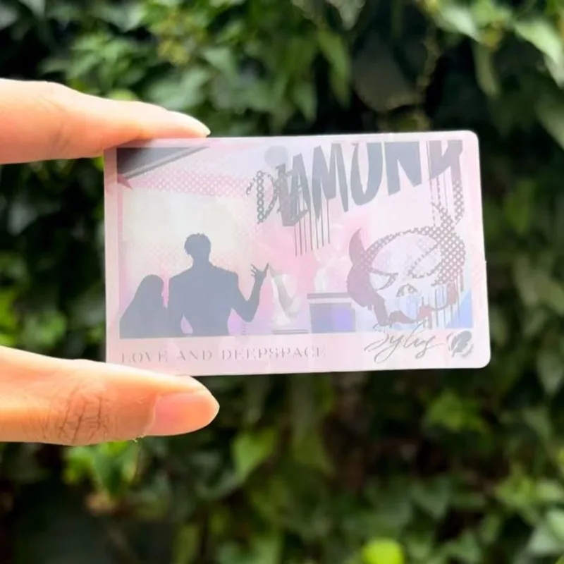 1Pcs 3D Love and Deepspace Card shadow Sylus Qin Che Double Sided Printing Card LOMO Anime Cards Toys