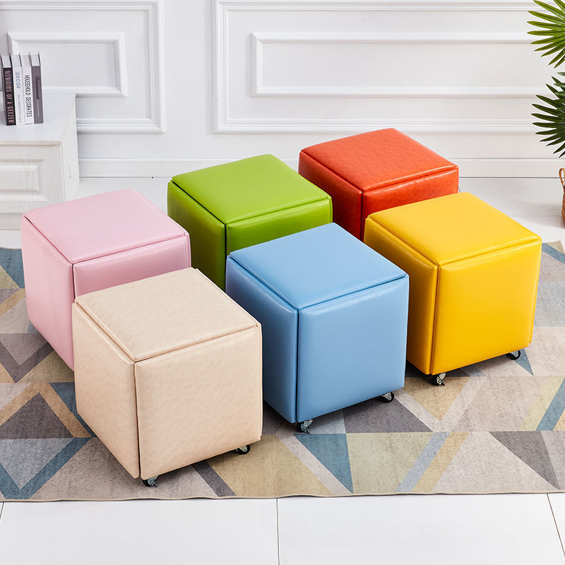 MOMO Zauberwürfel-Hocker, Multifunktions-Sofa, einfache Kombination, Haushaltsform, Schuhe, Wechsel, Promi-Wohnzimmer, 36 x 36 x 38 cm