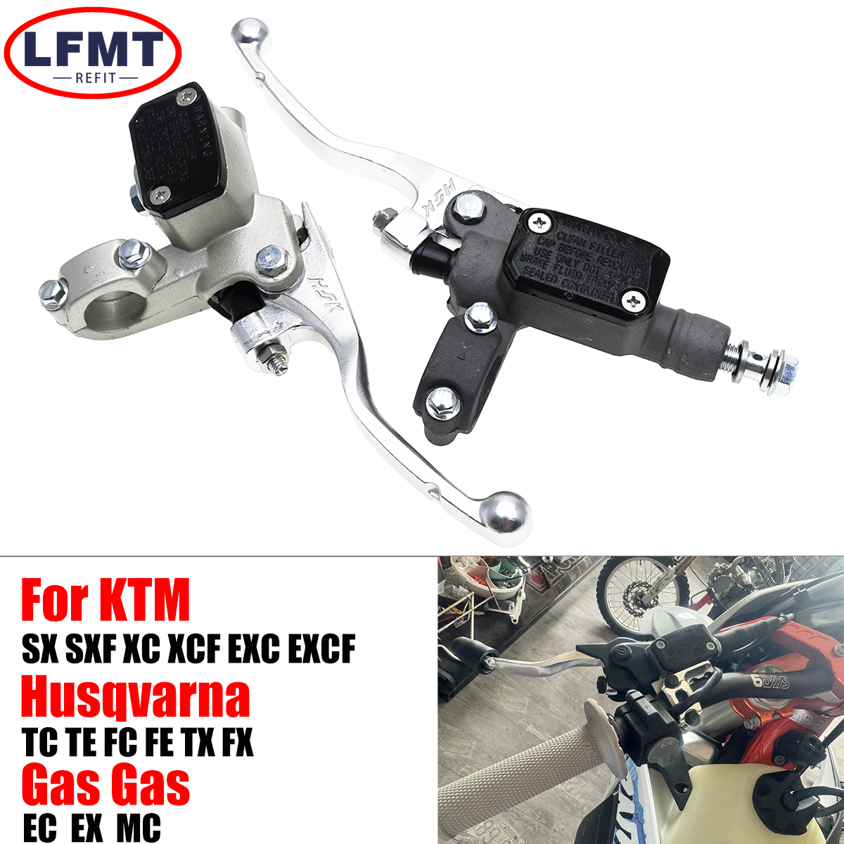 22mm 7/8 ''Rechts Hoofdremcilinder Koppelingspomp Remhendel Motorfiets Voor KTM SX SXF XC XCW XCFW XCF EXC EXCF TPI 125-500