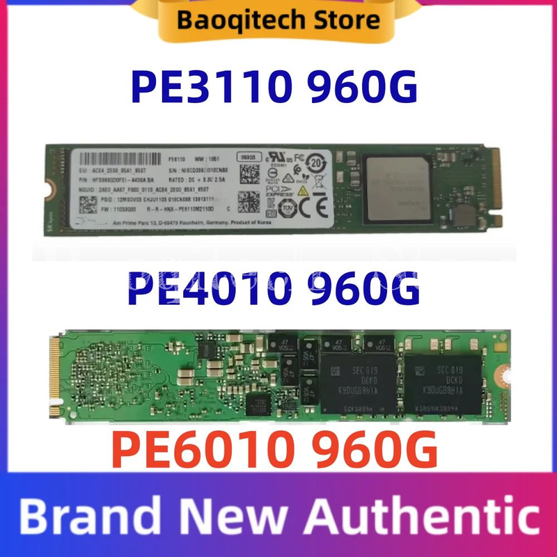 New  Original PE3110 PE4010 PE6010 960G PE6110 1.92T NVME M. 2 PCIE 22110 Solid State Drive SSD For SK hynix Enterprise Class