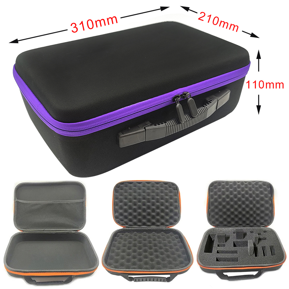 Caja de almacenamiento de Estuche de transporte duro de espuma DIY, bolsa de viaje con cremallera para accesorios de herramientas al aire libre, bolsa de cámara personalizada a prueba de golpes