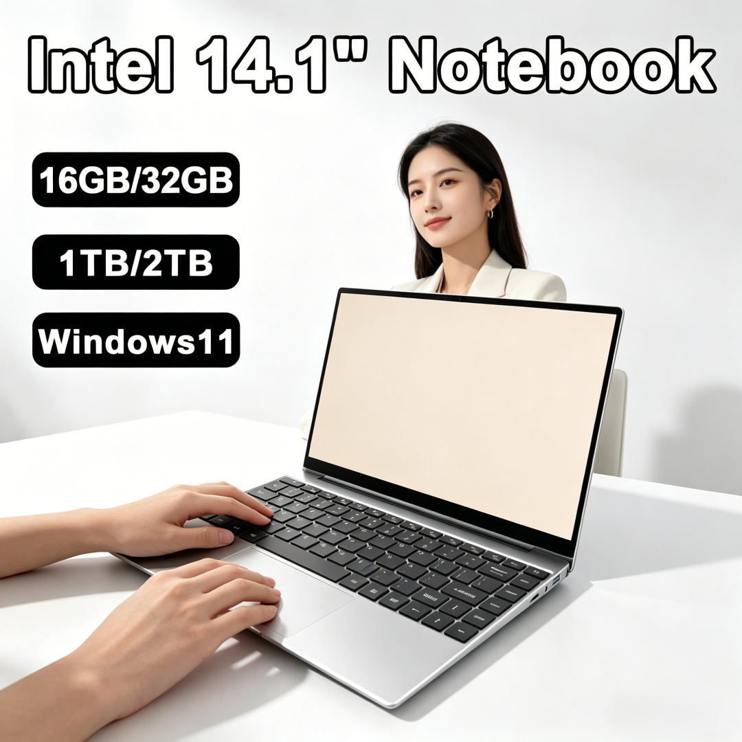 2026 エリート インテル ノートパソコン 14.1インチ FHD ゲーミングノートパソコン Windows 11 SSD 2TB DDR4 16/32GB PC ノートブック 1920*1080 ディスプレイ オフィス仕様