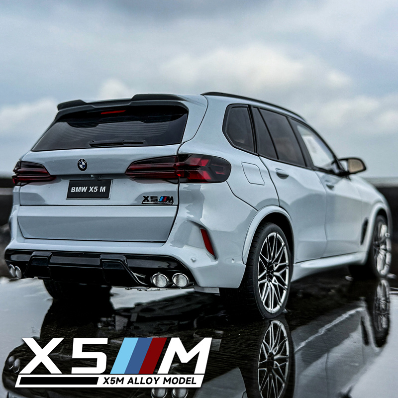 1:18 BMW X5M X5 SUV, модель автомобиля из сплава, литой под давлением металлический роскошный внедорожник, модель автомобиля, коллекция высокой имитации, детская игрушка в подарок