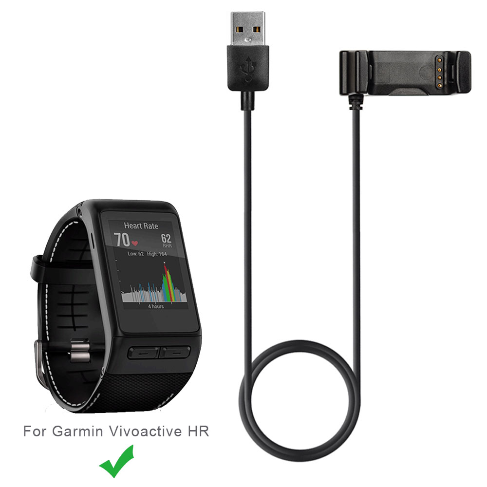 Кабель для зарядки в долларах США для Garmin Vivoactive HR Cardle, зарядное устройство, монитор сердечного ритма, GPS, замена умных часов