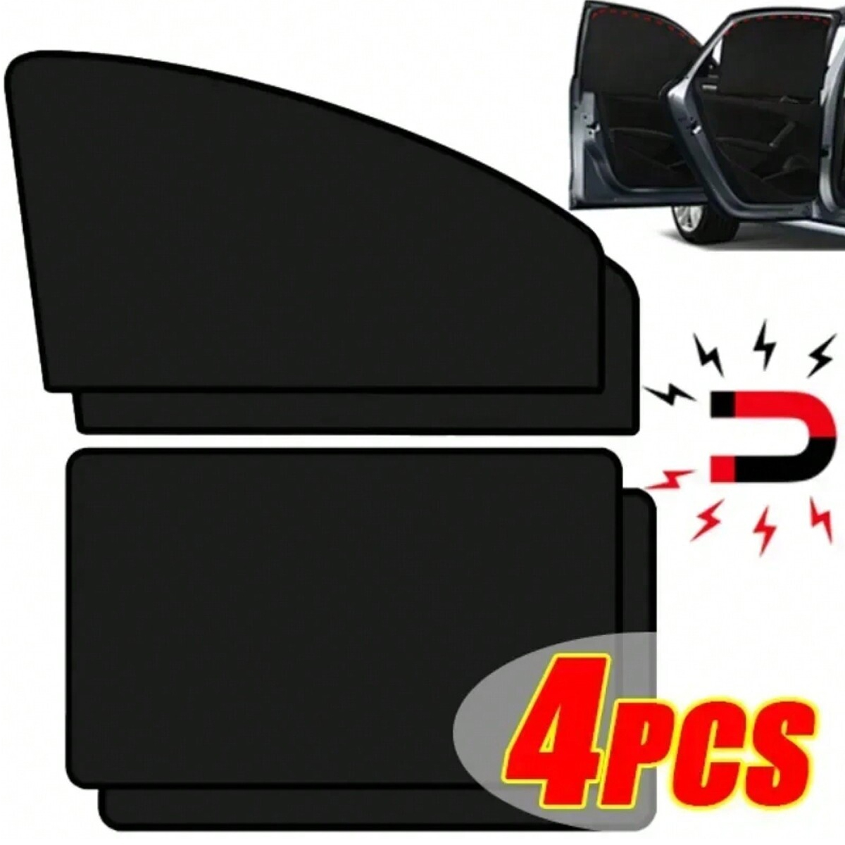 Protections magnétiques pour rideaux, pare-soleil pour fenêtres latérales, protection UV, adaptées à la plupart des modèles, universelles en toutes saisons