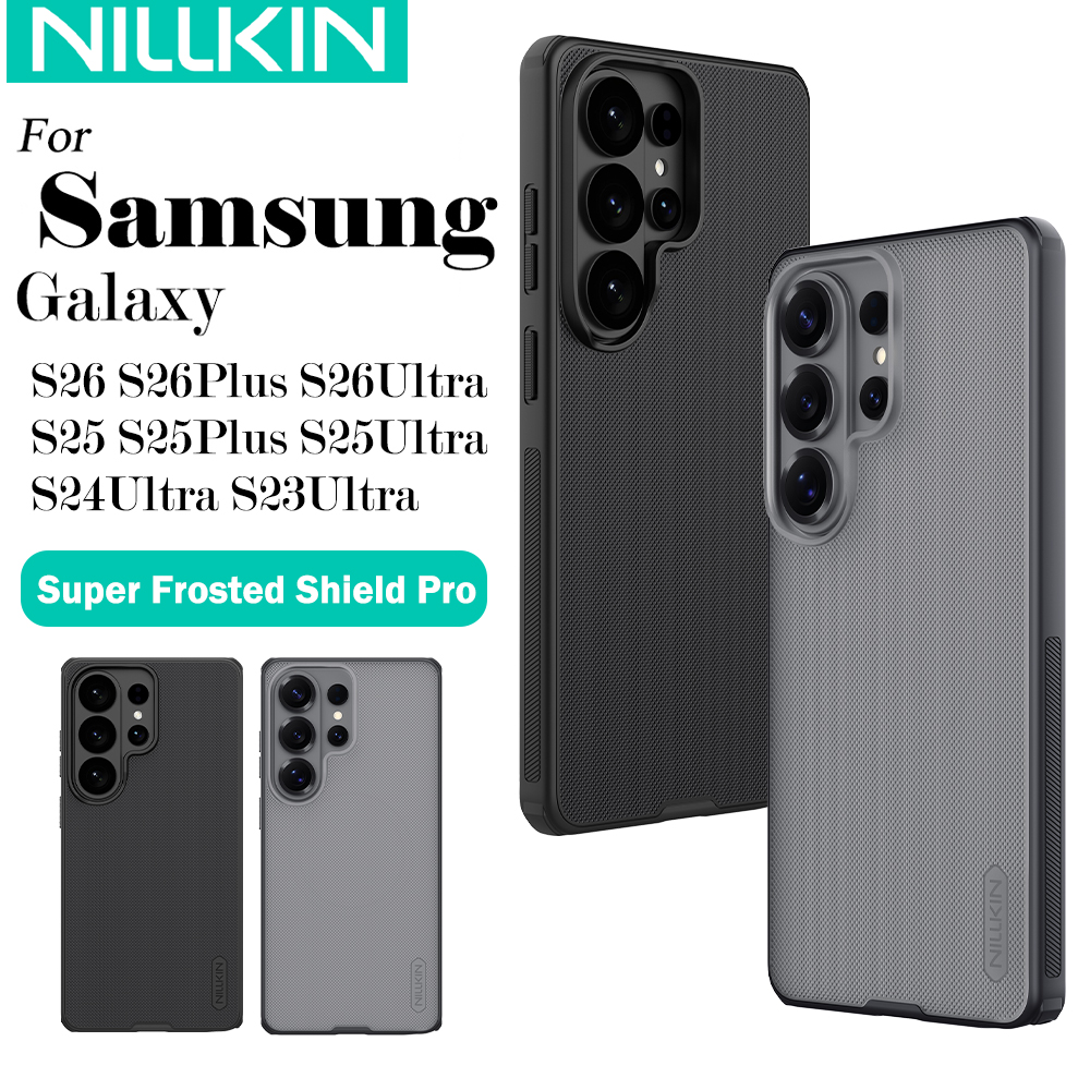 Funda Protectora Nillkin Frosted Shield Pro para Samsung Galaxy S26 Ultra, S26 Plus, S25 Ultra, S24 Ultra, S23 Ultra Series