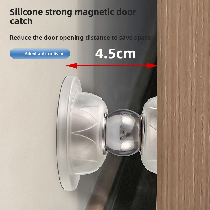 Silicone Door Suck Touch Silicone Anti-collision Door Hotel Household Strong Magnetic Strong Mute Door Stall Door Stopper