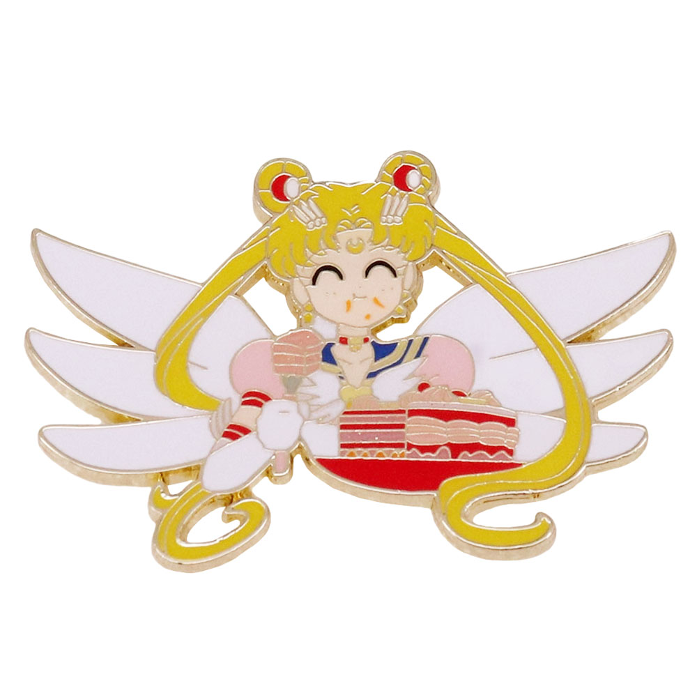 Broches en émail pour fille, dessin animé, manger du gâteau, amis, fans mignons, accessoires de Cosplay, cadeau d'anniversaire