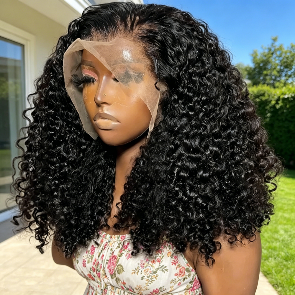Brazilian 5x5 Glueless 13x4 Curly Lace Front Wig Short Bob Frontal Wig Deep Water Wave 13X6 Hd Lace Frontal Human Hair Wig For Women