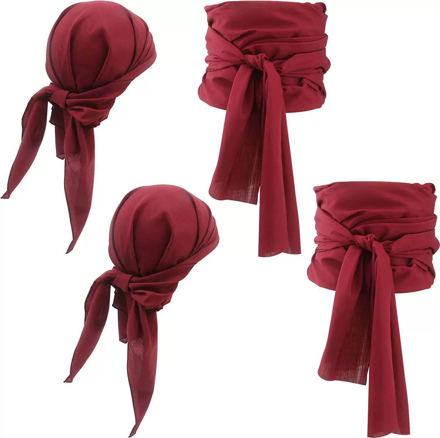 Halloween Piratenkostüm Stirnband Schärpe Set Mittelalter Renaissance Piraten Kopftuch und Taillengürtel Zubehör