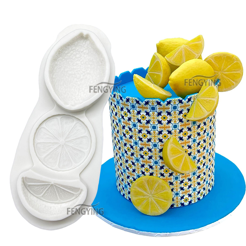 Zitrone Orange Zitrusfrucht Silikonform Sugarcraft Cupcake Backform Fondant Kuchen Dekorieren Werkzeuge