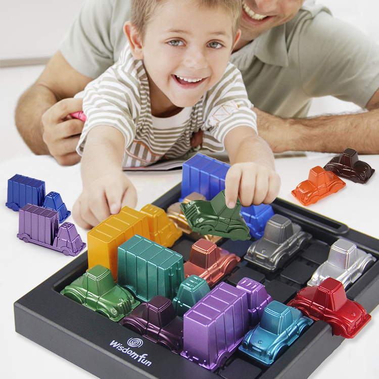 Quebra-cabeça de jogo de mesa infantil, pensamento lógico, raciocínio, níveis de passagem, tempo de corrida americano, horas de pico