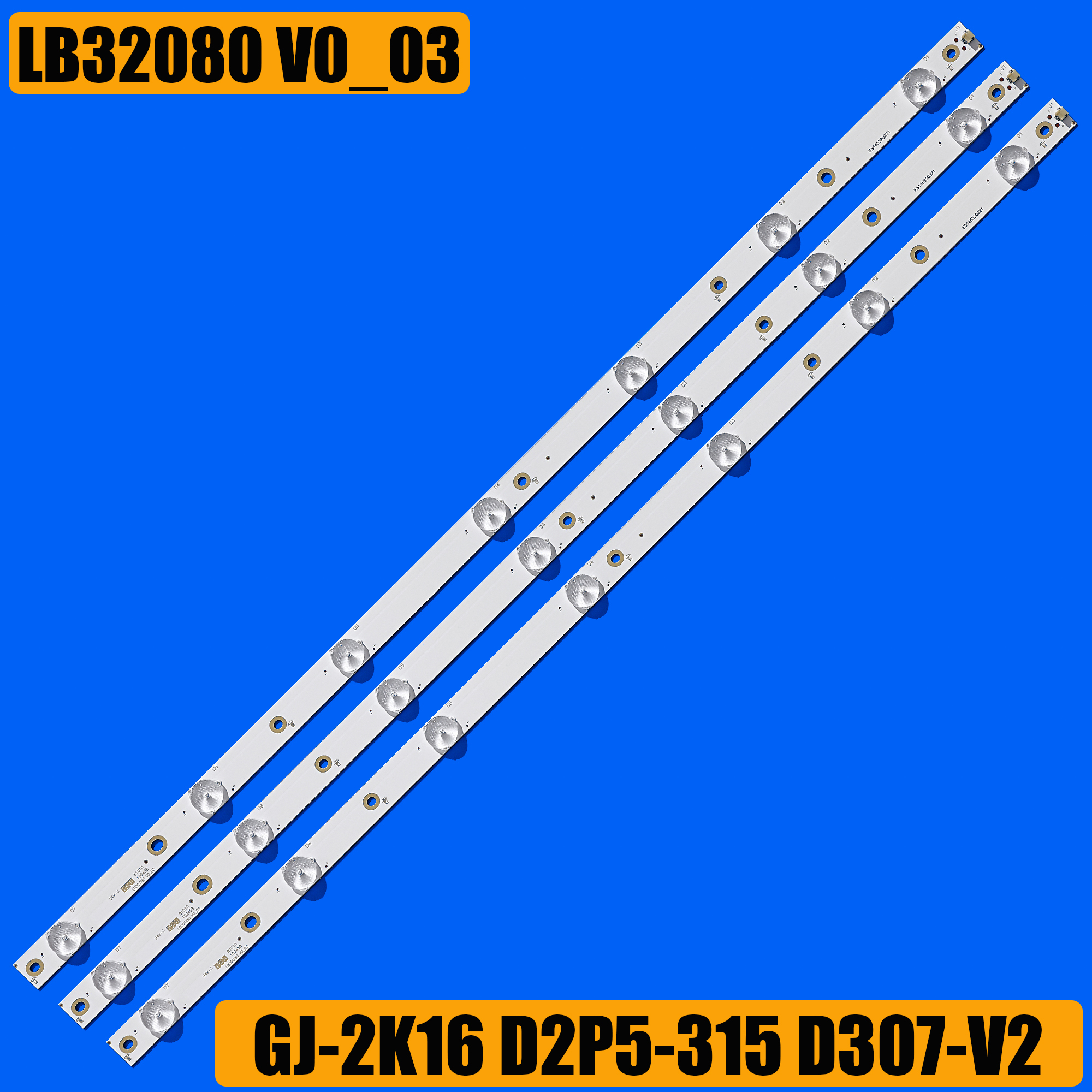 1/5/15 ชุด LED Backlight สําหรับ 32LJ550B-SA 32LJ500V 32LH500D GJ-2K16 GEMINI-315 32PFS6401 KDL-32R330D 32PHS5301 32PFS5501 LB32080