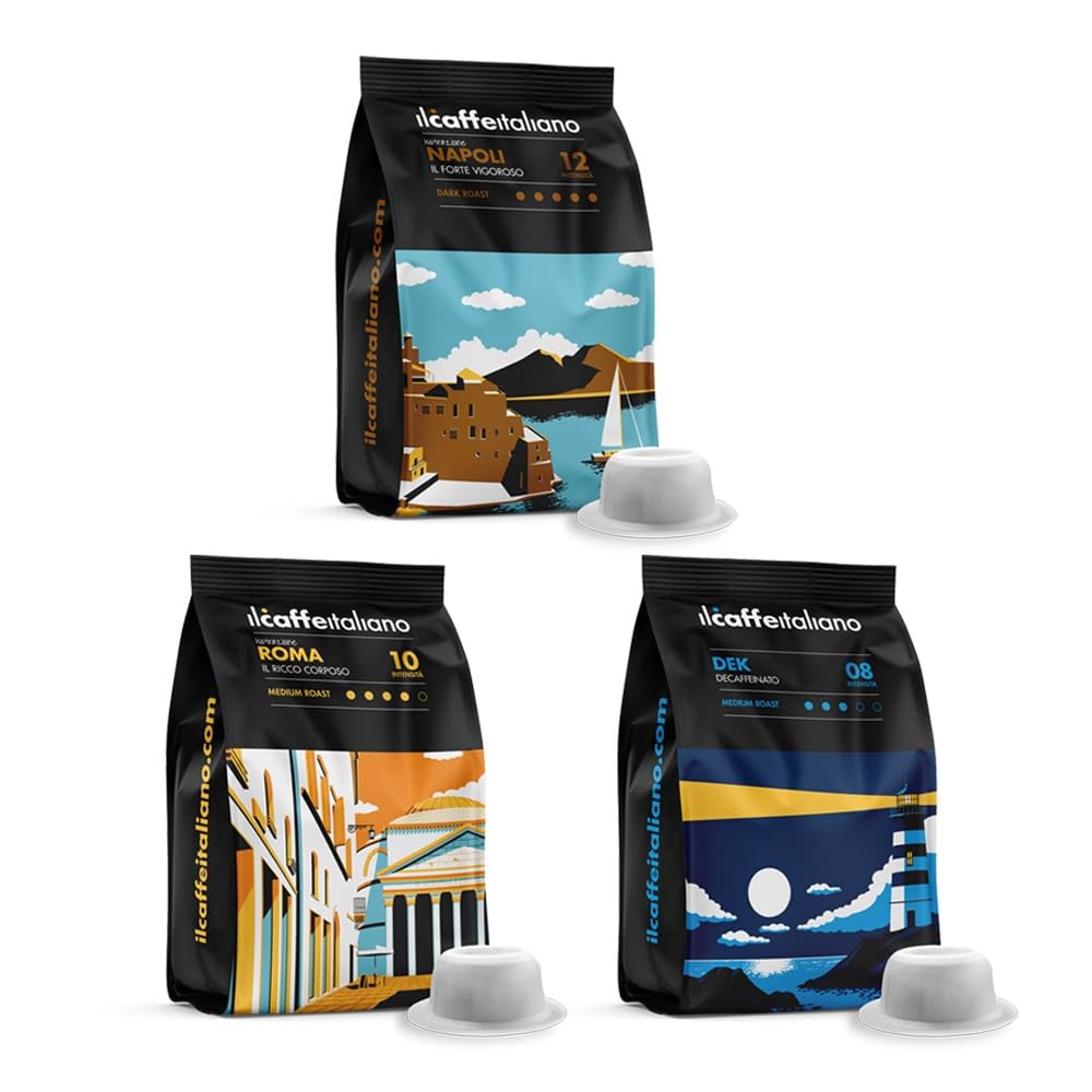 100 Kapseln Kaffee-Verkostungsset - Italienischer Kaffee - Bialetti-Kompatible Kapseln ®