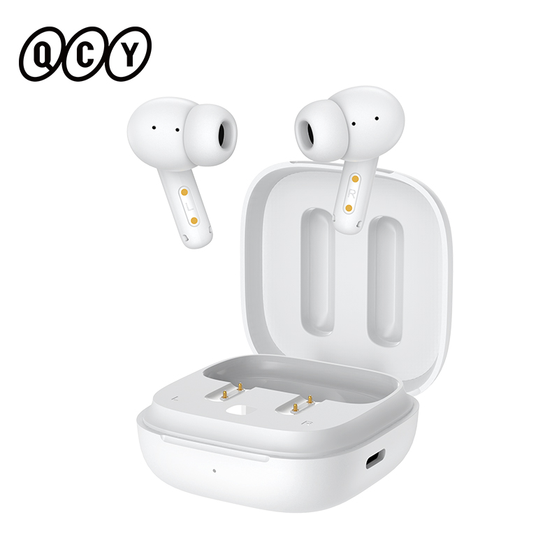 Qcy T13 ANC หูฟังไร้สายตัดเสียงรบกวนแบบแอกทีฟ28dB บลูทูธหูฟัง5.3มีความหน่วงต่ำ0.068'