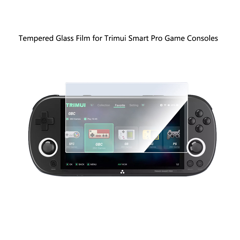 9H アンチスクラッチ強化ガラスフィルム Trimui スマートプロゲームコンソール HD スクリーンプロテクター保護ガラスフィルムアクセサリー