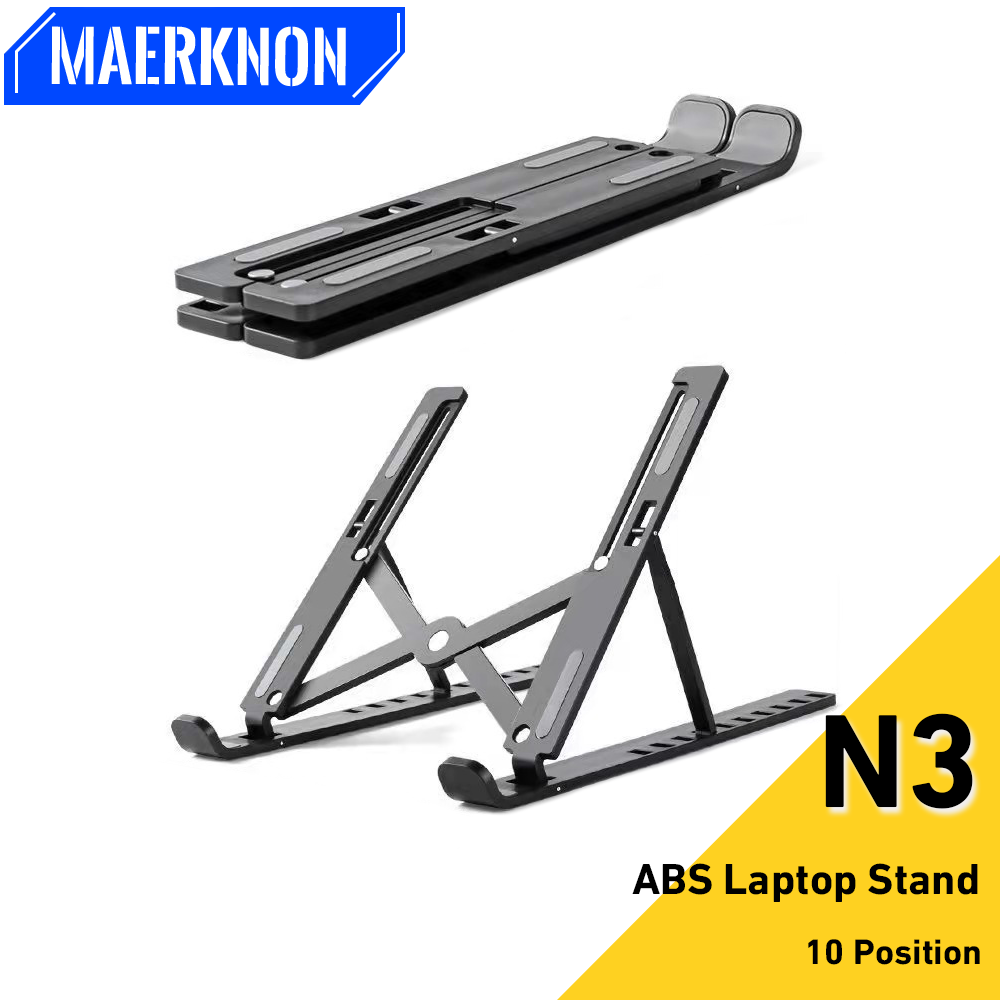 Soporte para ordenador portátil, Base de soporte ajustable para portátil de 10 posiciones, soporte ABS para portátil Macbook Lenovo, accesorios para ordenador portátil