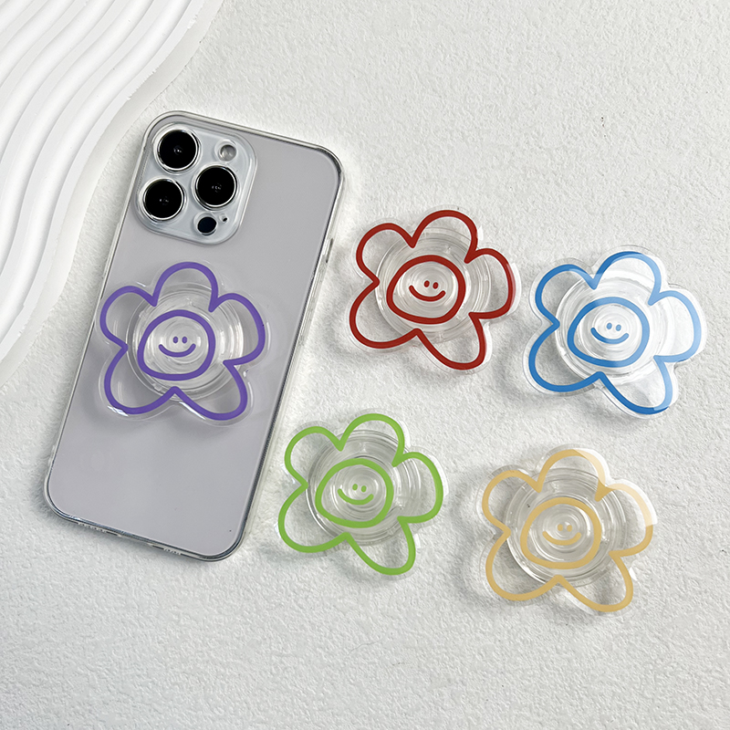 Original-Design-Ausdruck, Blumen-Handyhalter, beliebter Sockelgriff, faltbarer Lazy-Ständer, einfacher Stil