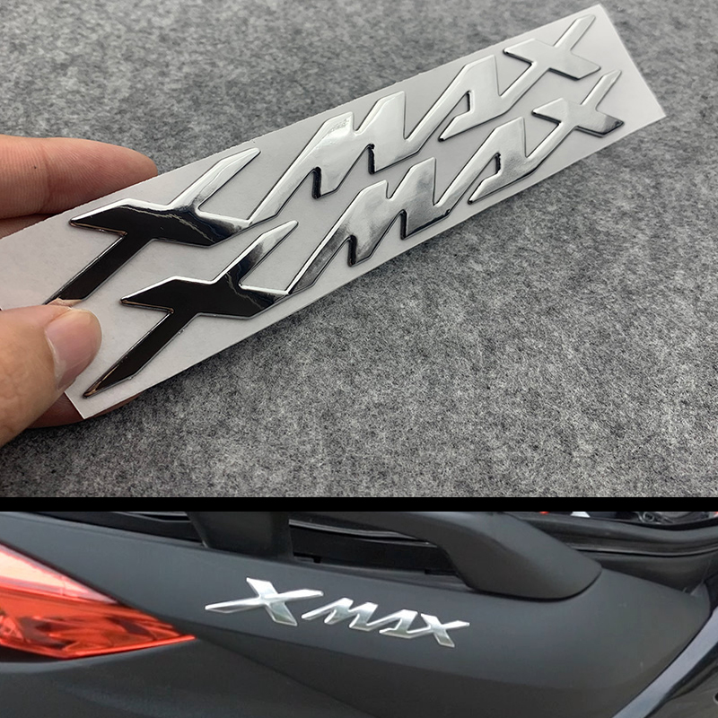 XMAX 3D аксессуары для мотоциклов, значок с логотипом, хромированная наклейка, мягкие пластиковые наклейки для YAMAHA X MAX XMAX 300 125 250 400