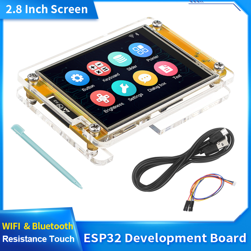 2,8-дюймовый экран ESP32 для Arduino LVGL WIFI BT, макетная плата, 2,8-дюймовый ЖК-дисплей TFT-модуль 240*320, сенсорное сопротивление