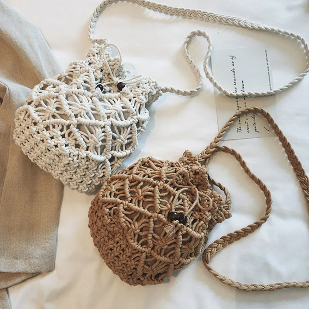 2024 nuove borse a secchiello fatte a mano alla moda estiva per donna borsa a tracolla a tracolla borsa da donna